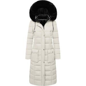 Women's Beige Waterproof Long Winter Coat Jacket Warm Puffer Jacket Parka